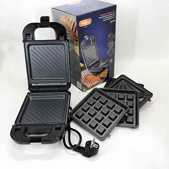 Настольный гриль с прижимом Magio MG-363 570 Вт, Электрическая вафельница для сэндвичей UG-58 Ивано-Франковск