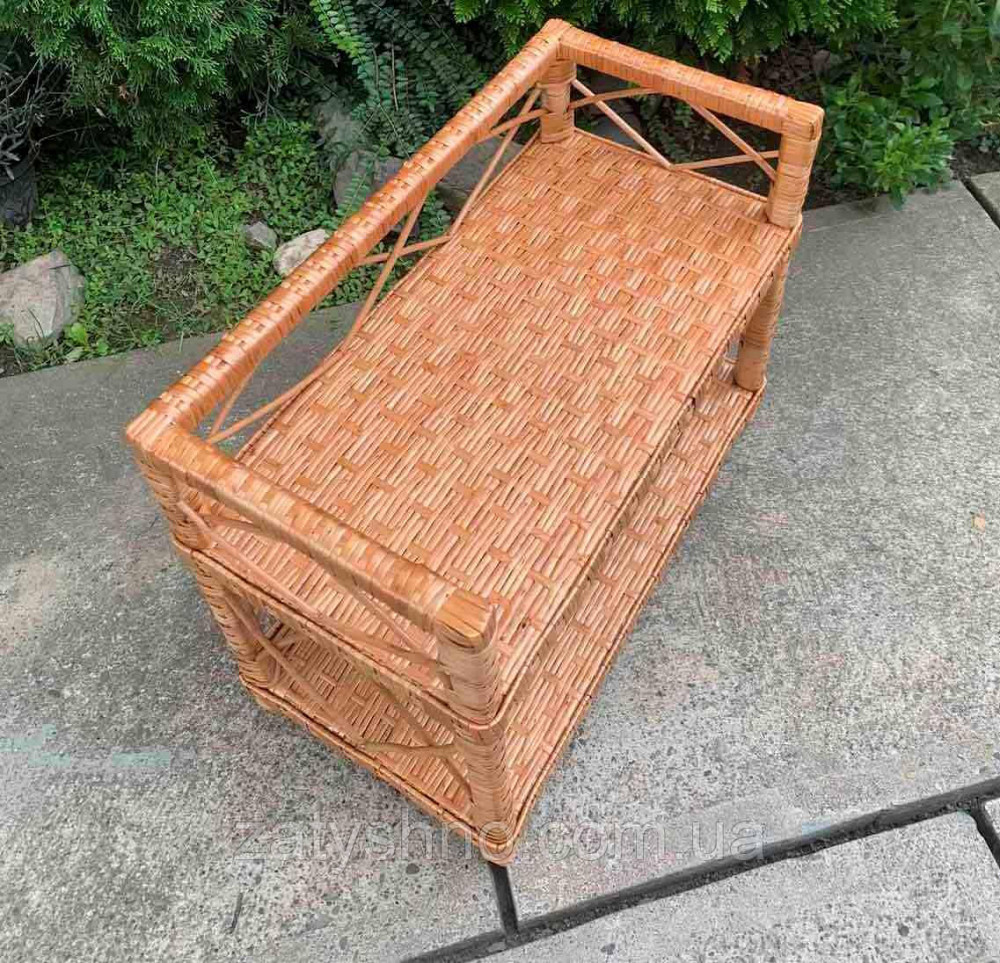 Этажерка плетеная из лозы на 2 полки Киев - изображение 3