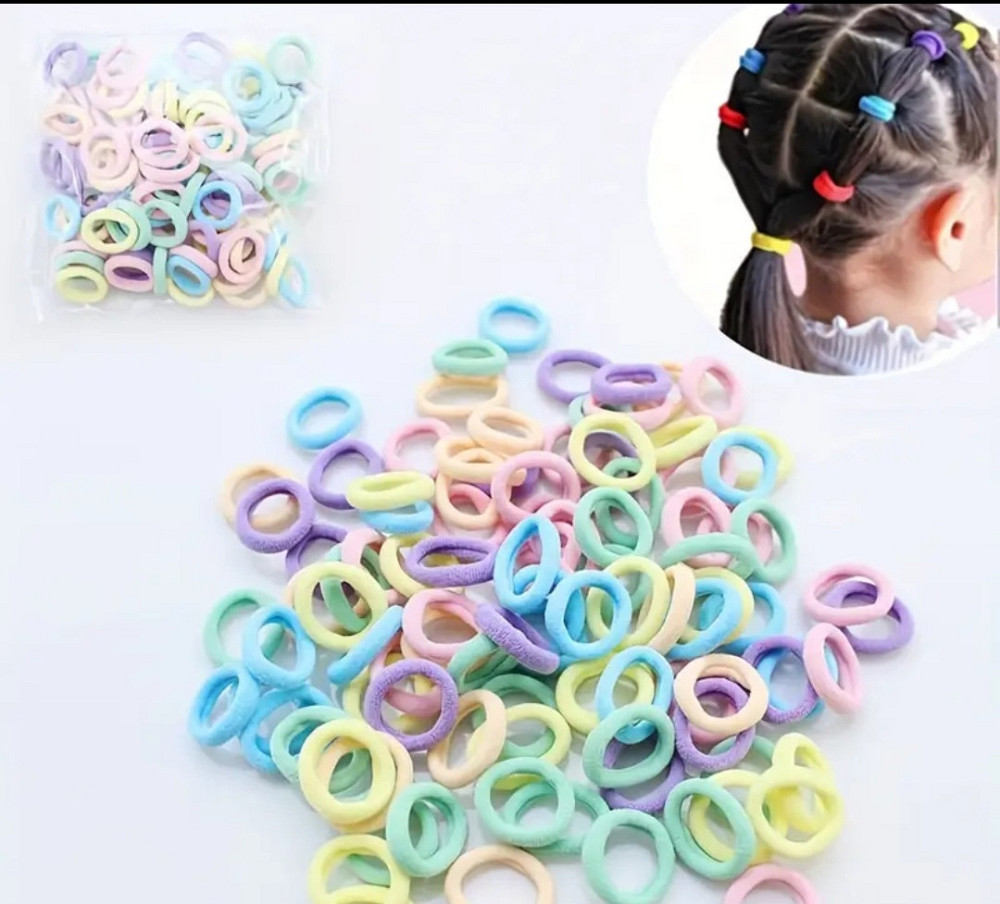 Набор детский резинок для волос 50 шт разноцветный Киев - изображение 2