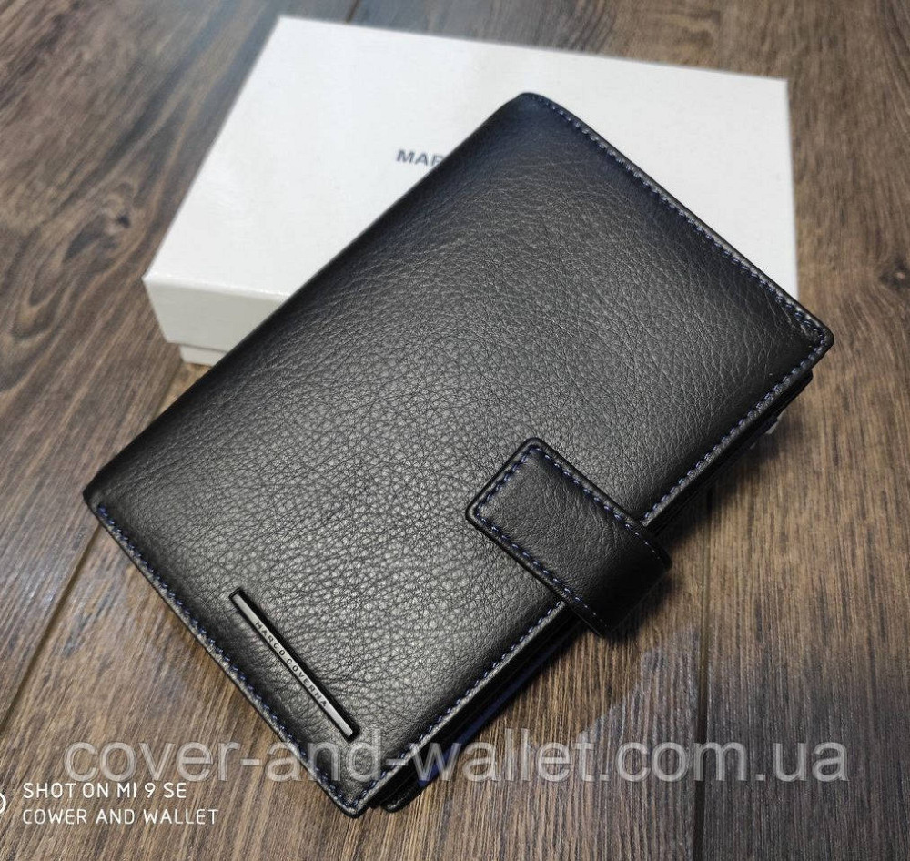 Модный вертикальный мужской портмоне из натуральной кожи Marco Coverna MC 1003 Киев - изображение 2