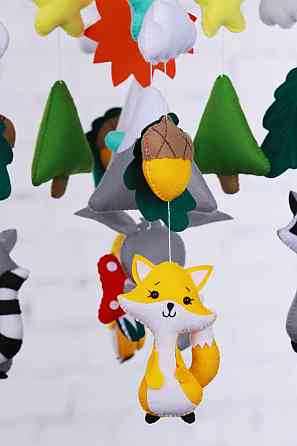 Мобіль на ліжечко WoollyFox «Лісові друзі» Киев