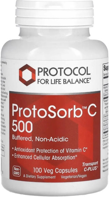 Витамин С комплекс Protocol for Life Balance ProtoSorbC 500 100 капс Киев - изображение 1