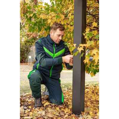 Жилет рабочий Neo Tools PREMIUM, зимний, утепленный, полиэстер, L(52), черно-зеленый (81-534-L) Винница