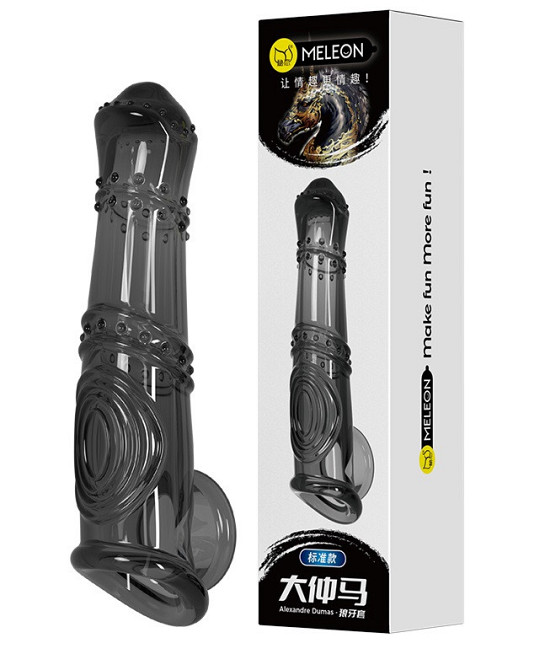 Удлиняющая насадка Meleon - Alexandre Dumas penis sleeve, PS-28 Sex Aura Киев - изображение 1