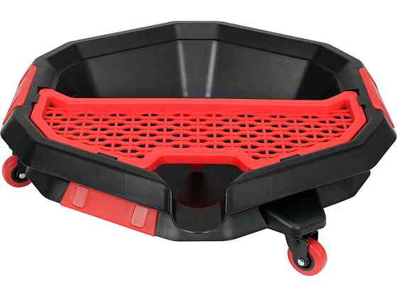 Миска для зливу оливи поліпропіленова YATO, V= 8 л, на 3-х колесах, 470х 137 мм [3/12] Одеса