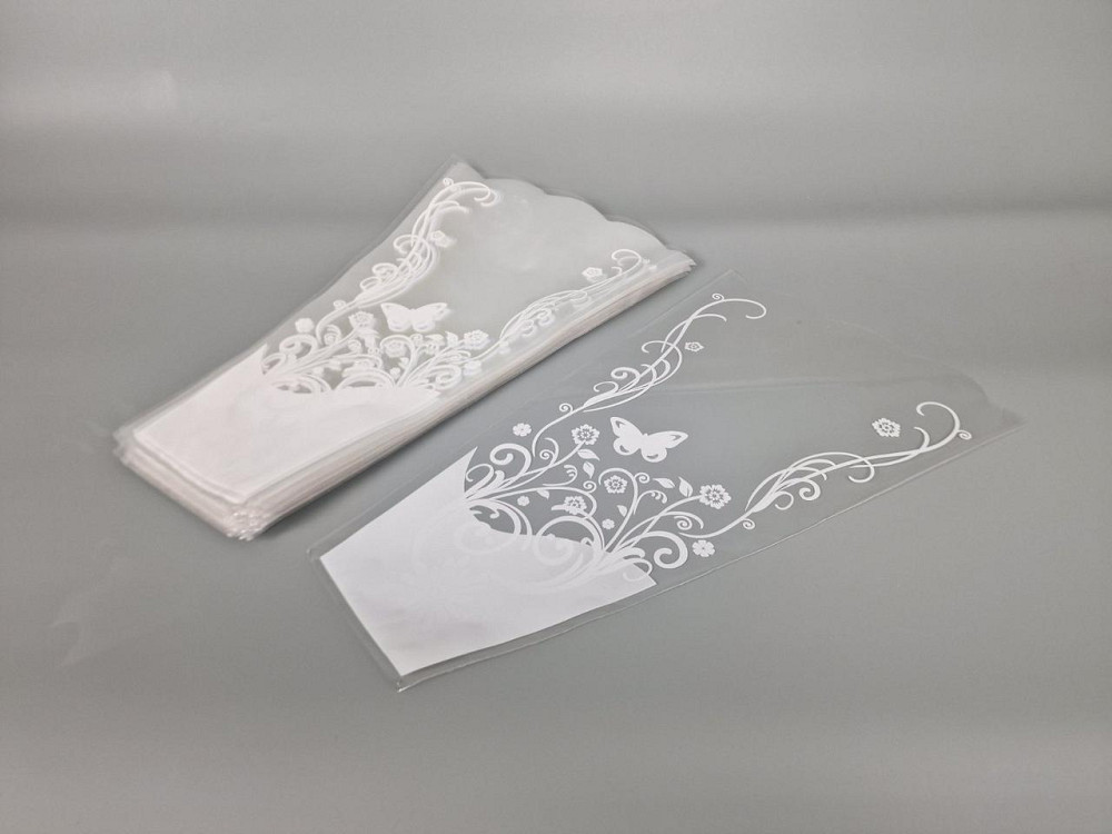 Упаковка конус под цветы h40/10низ/25верх белый (100 шт) 176 (1) (100 шт) Харьков - изображение 1