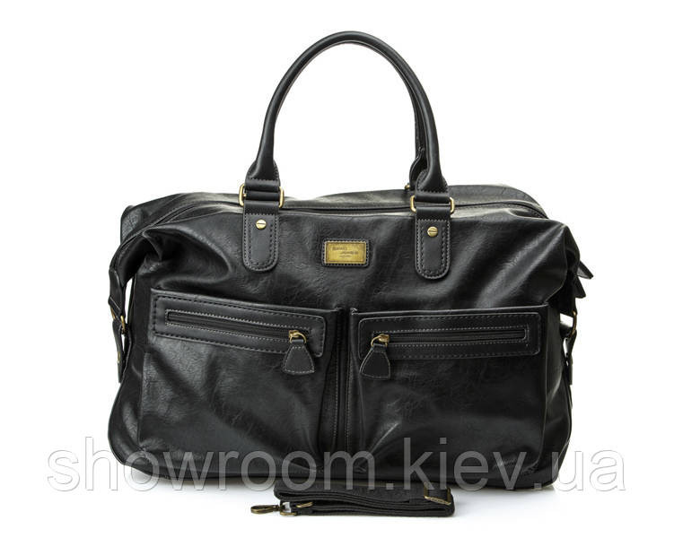 Мужская дорожная стильная сумка David Jones (355) черная Киев - изображение 1