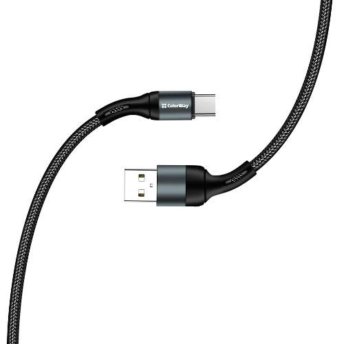 Кабель USB Type-C ColorWay CW-CBUC045-BK 2,4A 1м чорний Житомир