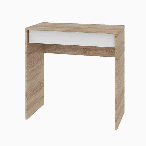 Стіл письмовий Міні з висувною шухлядою Еверест Сіті-750 75,2х38х74,6 см Дуб сонома/Білий (DTM-071106) Львів