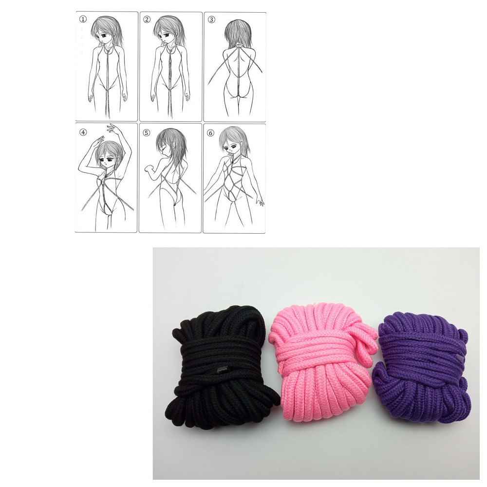 Натуральна м’яка бавовняна мотузка для бондажу (Шибарі) 26351 Луцьк - фото 1