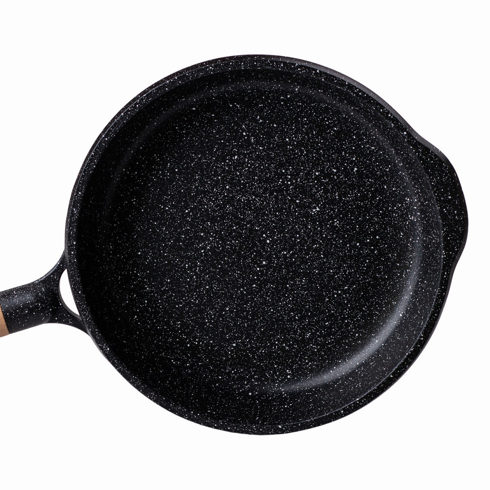 Сковорода алюминиевая MGC Black HP-4-424B с мраморным антипригарным покрытием Ø 26 см 2.2 л Киев - изображение 2