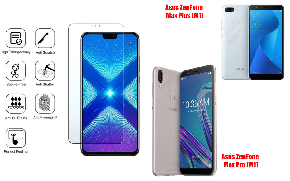 Защитное стекло NeoGlass для Asus ZenFone Max Plus (M1), Max Pro (M1) – ультрапрозрачное и устойчивое Киев - изображение 4