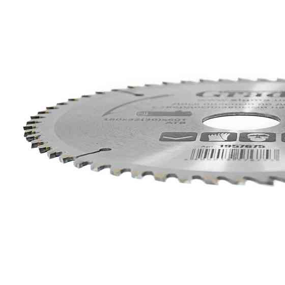 Grad Диск пильный по дереву с твердосплавными напайками Ø180×32(30)×60Т, 8000об/мин GRAD (19576 Киев