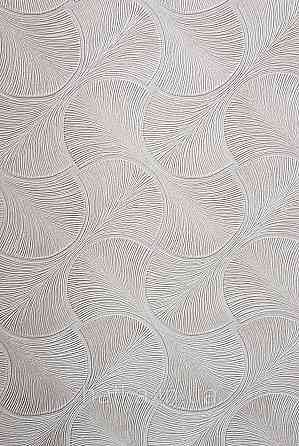 Шпалери вінілові на флізеліні AdaWall Omega1.06х10 геометрія 3д фігури напівкруги смуги бежеві 23201-3 Київ