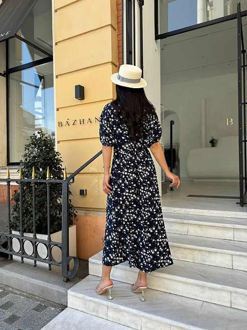 Женское лёгкое летнее  платье миди свободного кроя. Натуральный батист.  42-56р Киев - изображение 8