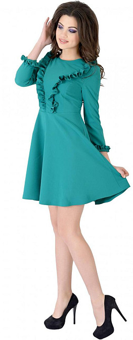 Стильное платье с оборочками (42) Киев - изображение 2