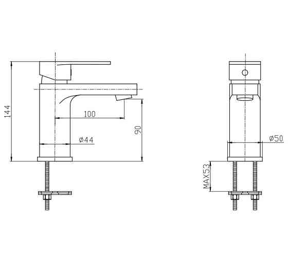Кран для умывальника Mixxus Bruno 001 (MI6274) Харьков