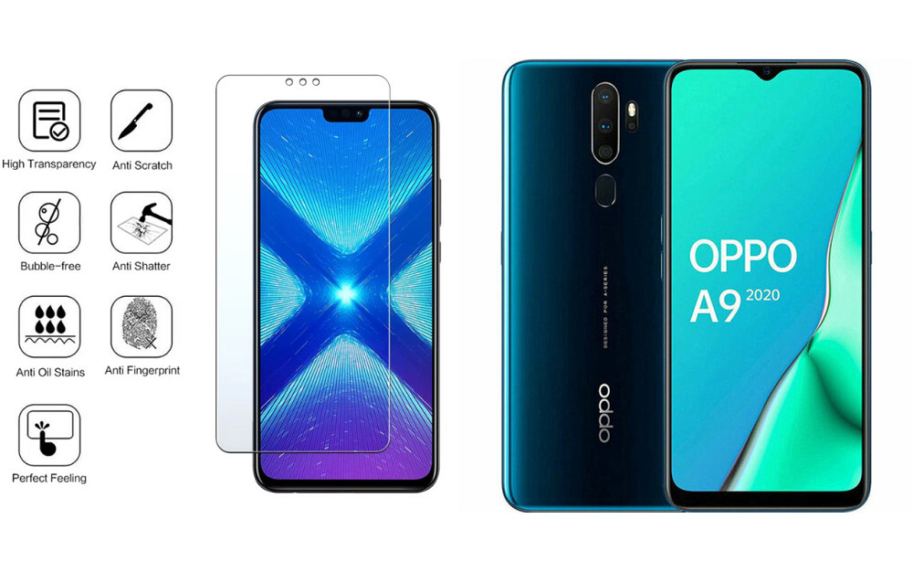 Защитное стекло NeoGlass для Oppo A9 2020 – ультрапрозрачное и устойчивое Киев - изображение 4