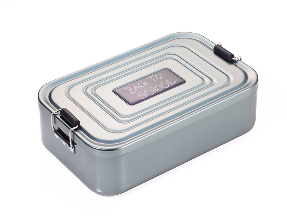 Ланч-бокс Back to school XL алюминий Серый Киев - изображение 1