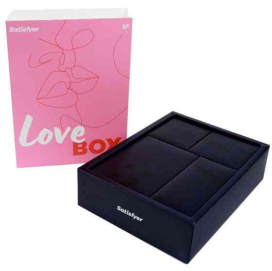 Подарунковий набір Satisfyer Love Box, іграшка для нього та для неї, білизна, мішечок для зберігання Sex Aura Київ