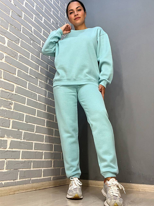 Штани жіночі Pepper&mint 24-13 спортивні джоггери резинка на талії утеплені бірюзові, бірюзовий, L Київ - фото 6