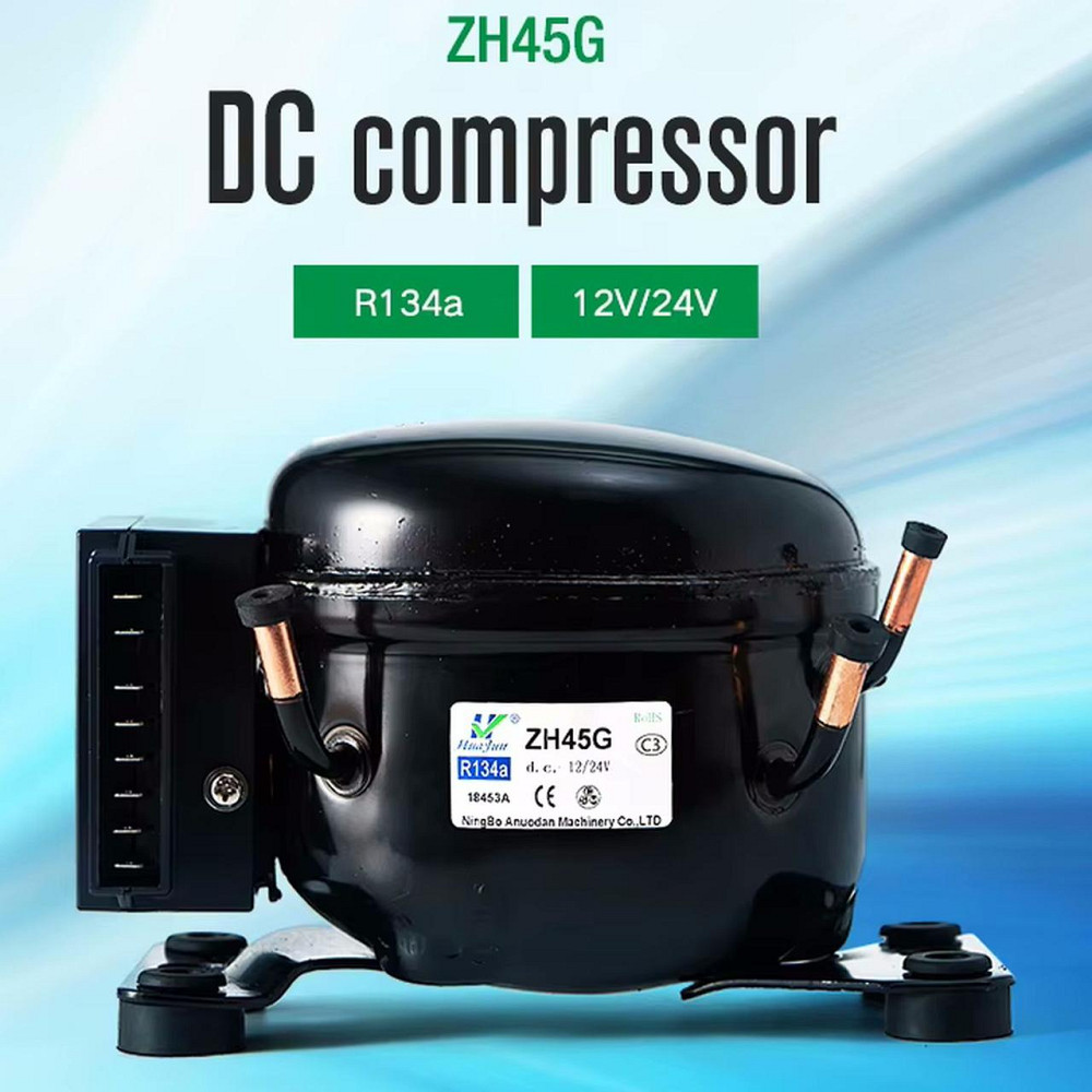 Компресор для автохолодильника 12/24 Вольт Anuodan ZH45G (R-134a, DC12V, DC24V) Київ - фото 7