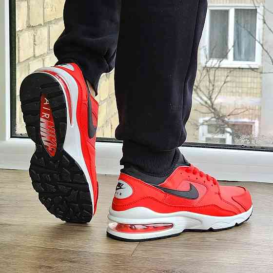 Мужские Красные Термо Кроссовки Nike Air Max Кожаные Найк Еврозима (размеры: 41,42,43,44,45) Видео Обзор Днепр