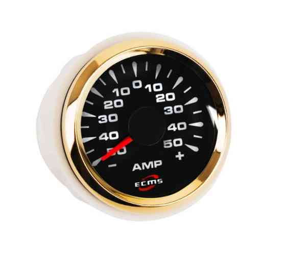 Амперметр Ecms Hma2-Bg±80A Діаметр 52Мм Рамка — Золото Дисплей — Чорний 802-00068 Київ