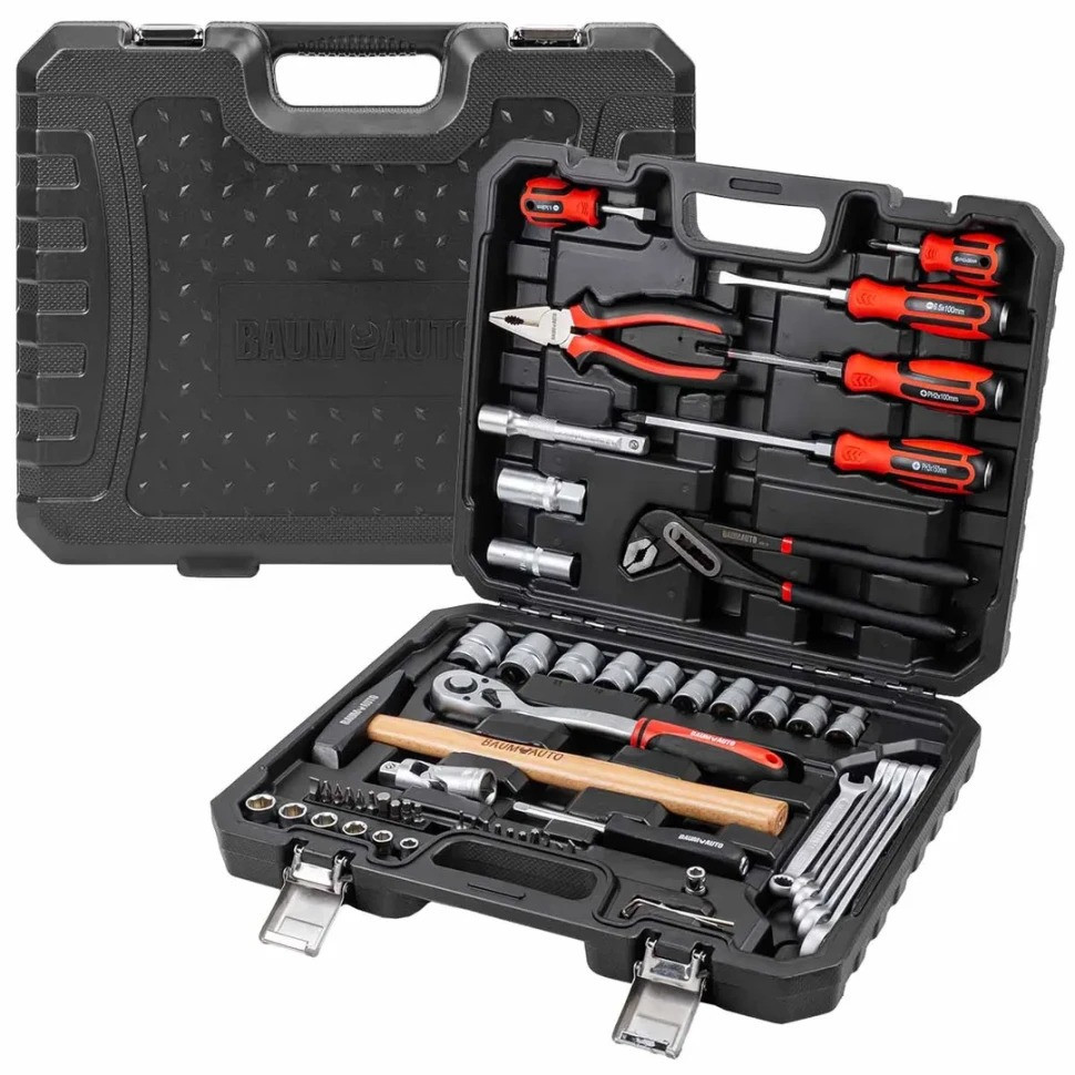 Набор инструментов 60пр. 1/4'', 1/2''(6гр.) BaumAuto BM-4602-5 Одесса - изображение 3