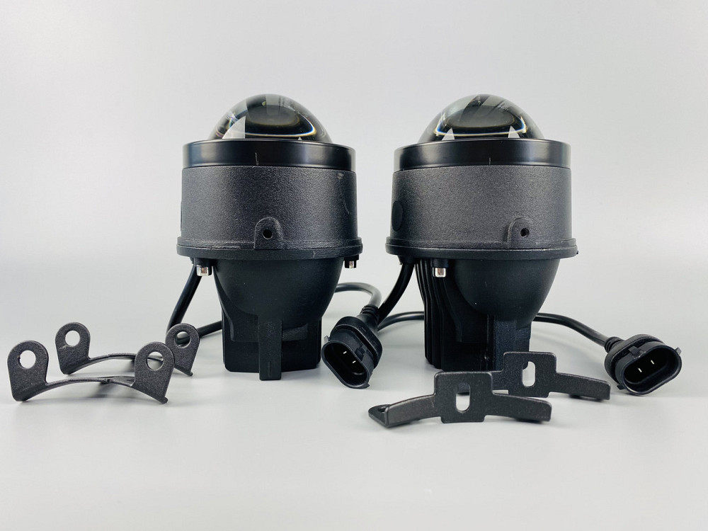 Автомобільні світлодіодні фари Протитумані фари біле світло 6000K, фари-лінзи автомобільні Мукачево - фото 6