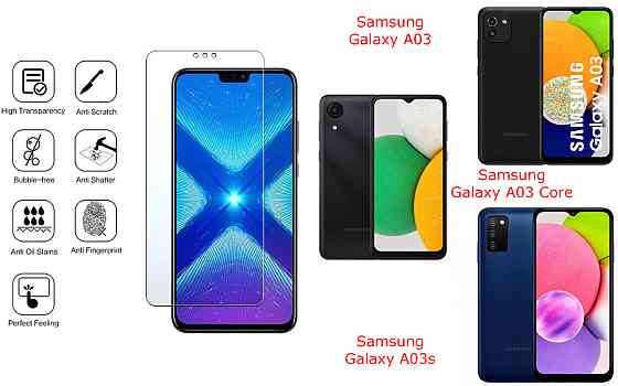 Защитное стекло NeoGlass для Samsung Galaxy A03, Galaxy A03 Core, Galaxy A03s – ультрапрозрачное и устойчивое Киев