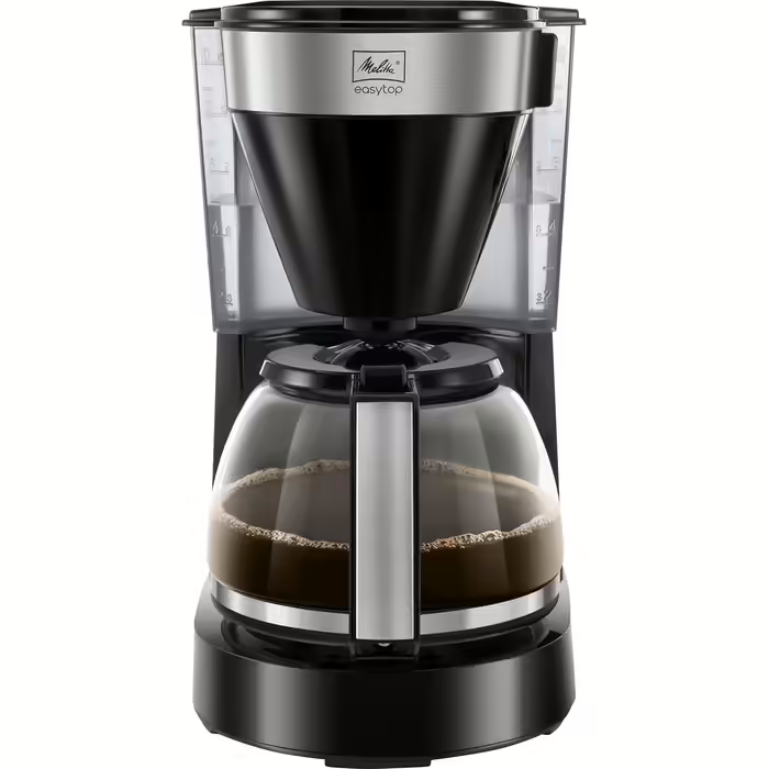 Капельная фильтр-кофеварка Melitta Easy Top Timer (1010-04) с встроенным дисплеем и стеклянным кувшином на 10-15 чашек, черная нер Киев - изображение 4