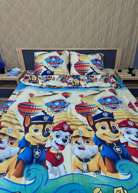 Комплект детского постельного белья Фланель, Koloco Полуторный 150х210 с разноцветным принтом (88-062) Киев - изображение 6