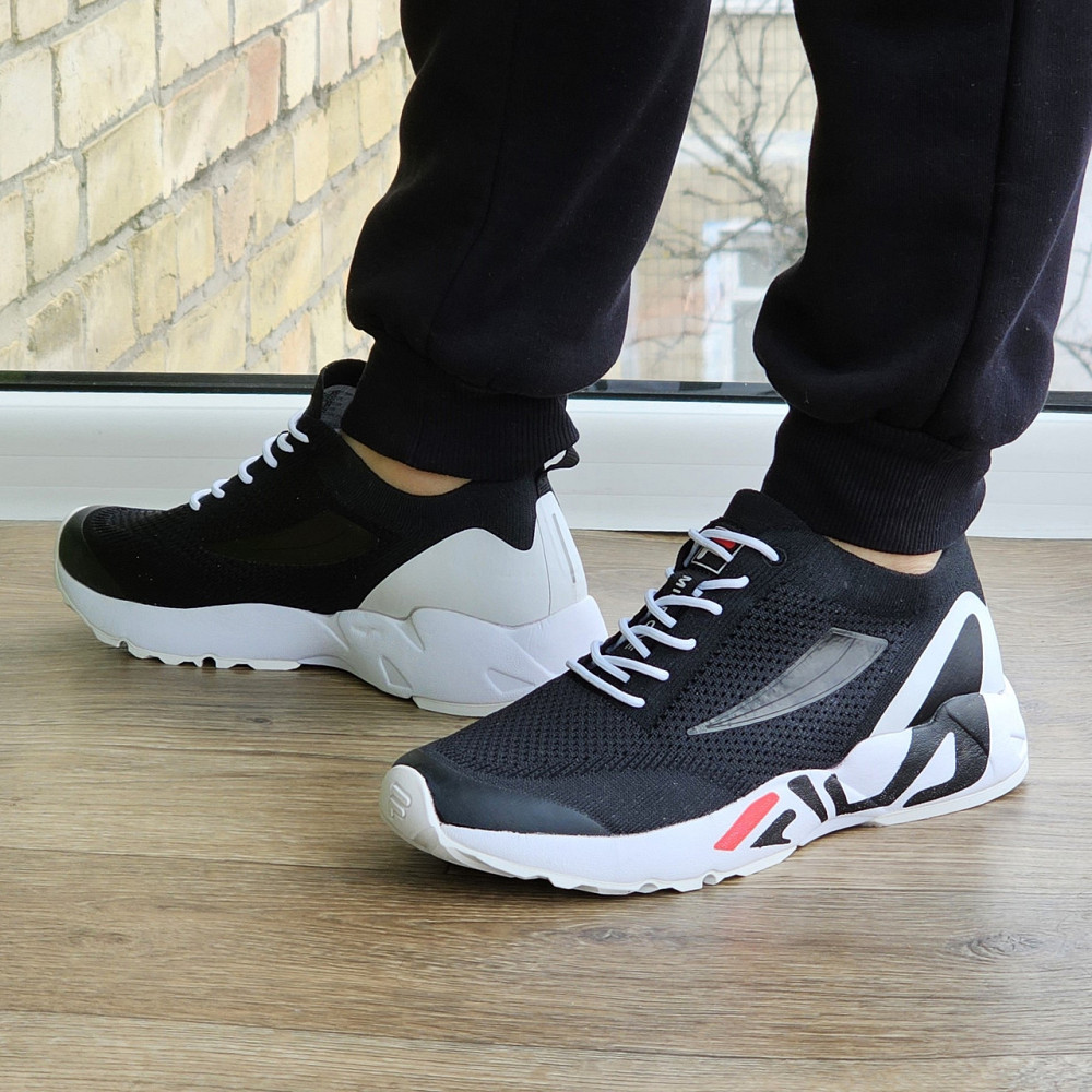 Кросівки FILA Чорні Чоловічі Філа Тканинні Літні для бігу (розміри: 41,42,43,44,45) Дніпро - фото 3