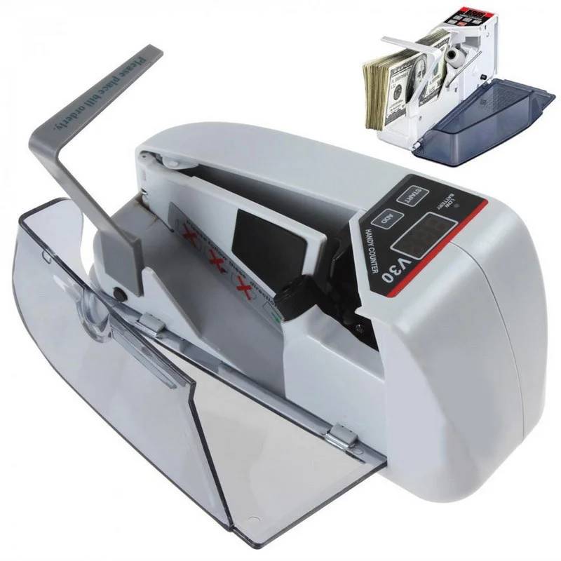 Портативный счетчик банкнот UKC V30 ручной с функцией подсчета и питанием от сети и батареек Одесса - изображение 3