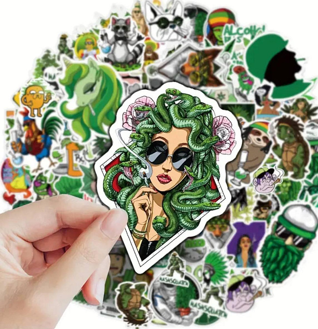 Набор виниловых стикеров 50 шт – графические наклейки для декора Киев - изображение 5