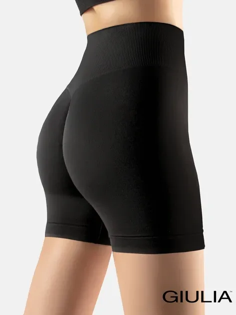 Безшовні шорти Giulia з пуш-ап ефектом SHORTS SHAPE black (чорний) S\M Київ - фото 2