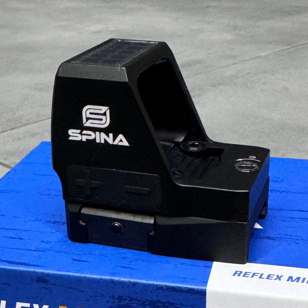 Приціл коліматорний Spina Optics Scorner Pro 1x22x25 Tactical 3 MOA Solar Red Dot Solmir Київ - фото 5