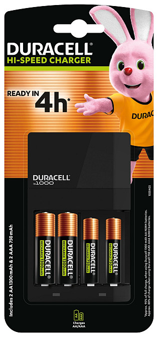 Зарядное устройство Duracell CEF14 + 2AA1300 + 2AAА750 (6307261) Киев - изображение 5