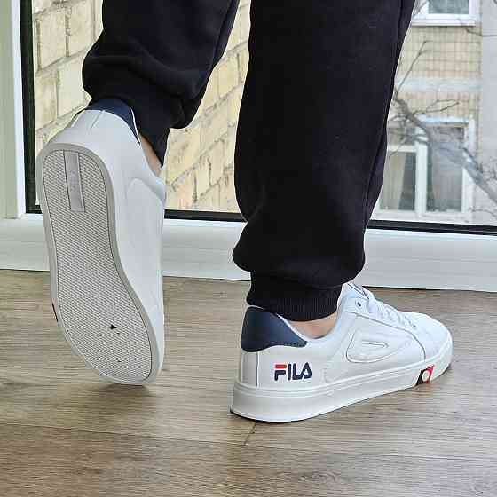 Мужские Кроссовки FILA Белые Кеды Фила Кожаные (размеры: 40,41,42,43,44) Видео Обзор Днепр