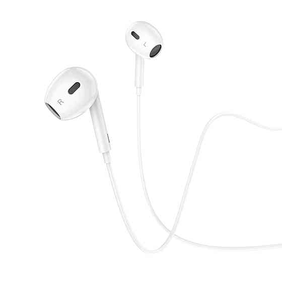 Навушники HOCO M1 Max crystal earphones for iP with mic White Київ