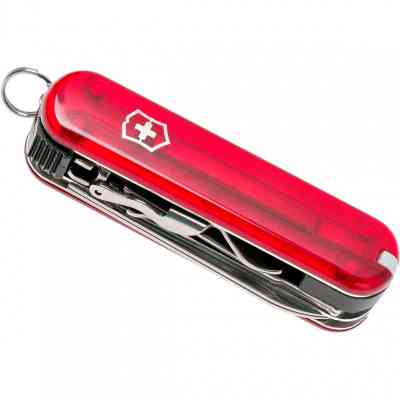 Нож Victorinox NailClip 580 Transparent Red (0.6463.T) Винница