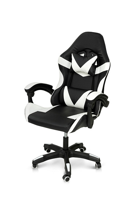 Крісло геймерське Слім, чорний/білий Киев - изображение 3