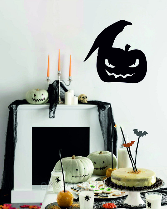 Декоративне настінне Панно «Хеллоуїн — гарбуз», Декор на стіну 90*90 см Київ - фото 5