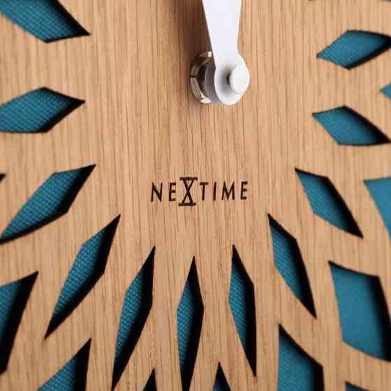 Годинник настінний NeXtime Sun Small Turquoise (діаметр 35 см) Бірюзовий Вінниця