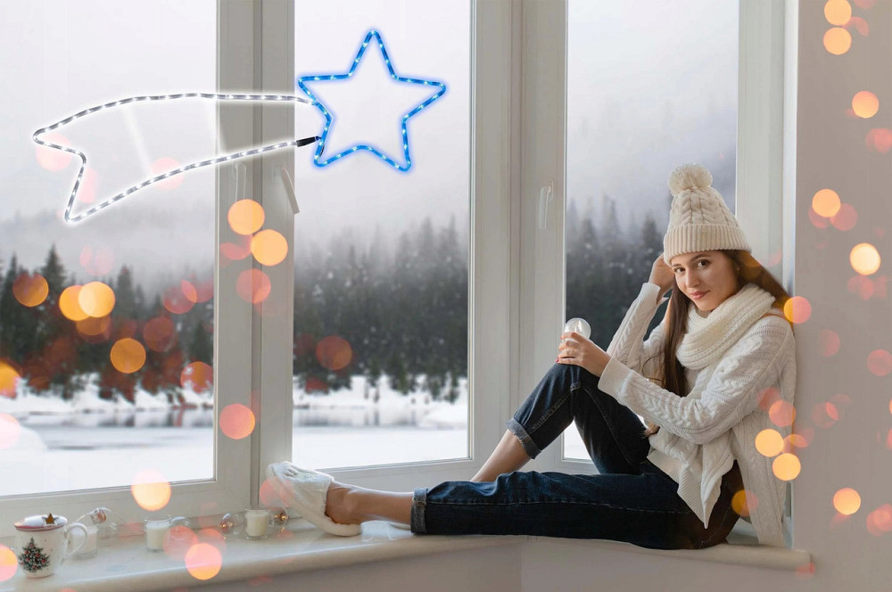 Світлодіодна новорічна комета зірка E12D2 Київ - фото 3