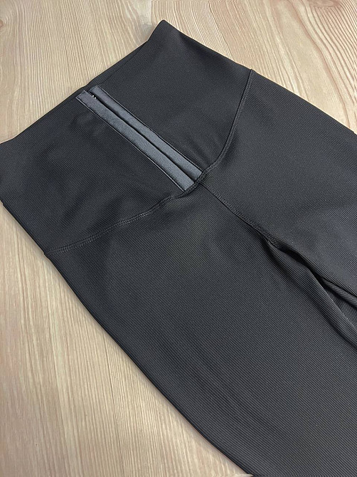 Лосини жіночі Kenalin D2 корсет на гачках в рубчик тонкі чорні, чорний, SM Київ - фото 15