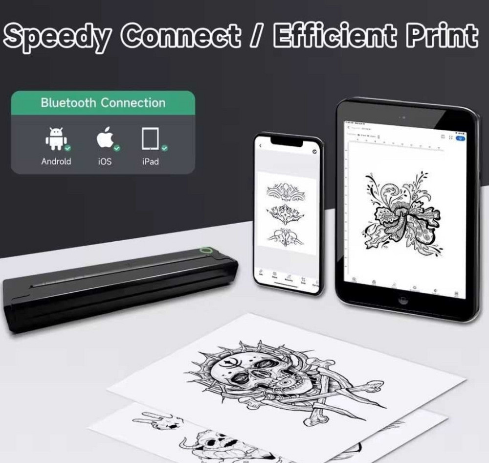 Тату принтер трансферний Bluetooth, підтримка Android/iOS. Харків - фото 7