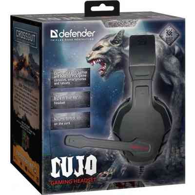 Ігрові навушники Defender Cujo 2м (Чорно-червоні) Вінниця