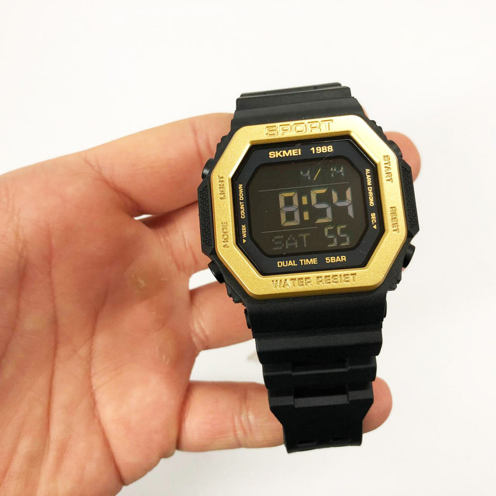Часы наручные электронные тактические SKMEI 1988GD, Водонепроницаемые TA-522 мужские часы Киев - изображение 5